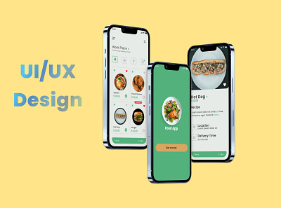 Food ordering App UI Design app app design branding business delivery app figma food app food ordering app graphic design mobile app ui restaurant app ui ui ux ux