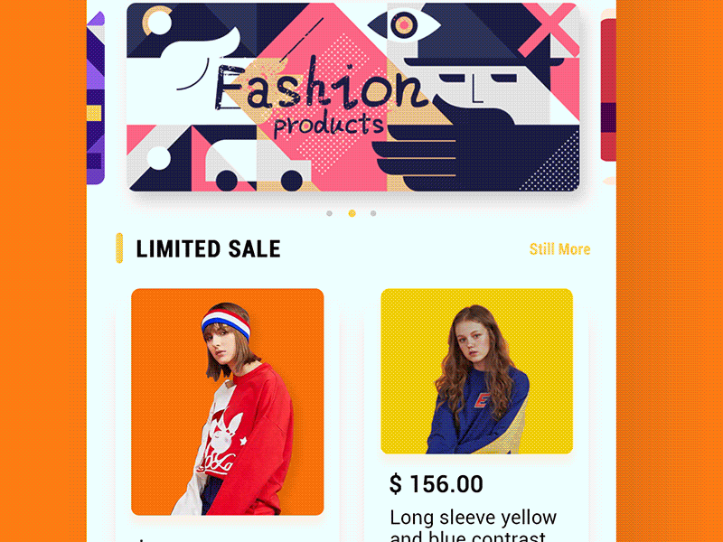 Design of E-commerce APP ui 动画 设计