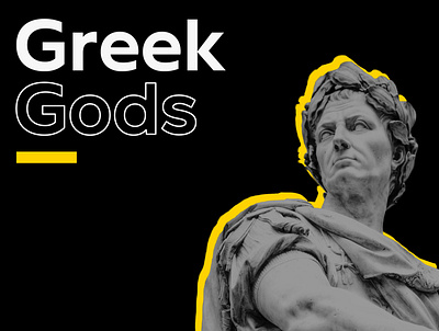 Meet The Greek Gods! artwork graphic design greek poster poster design