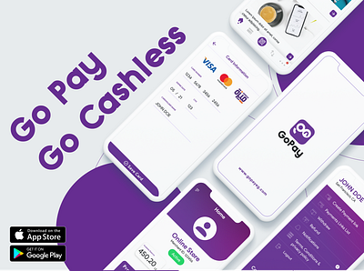 GoPay App app appdesign branding design go logo pay ui uiux ux