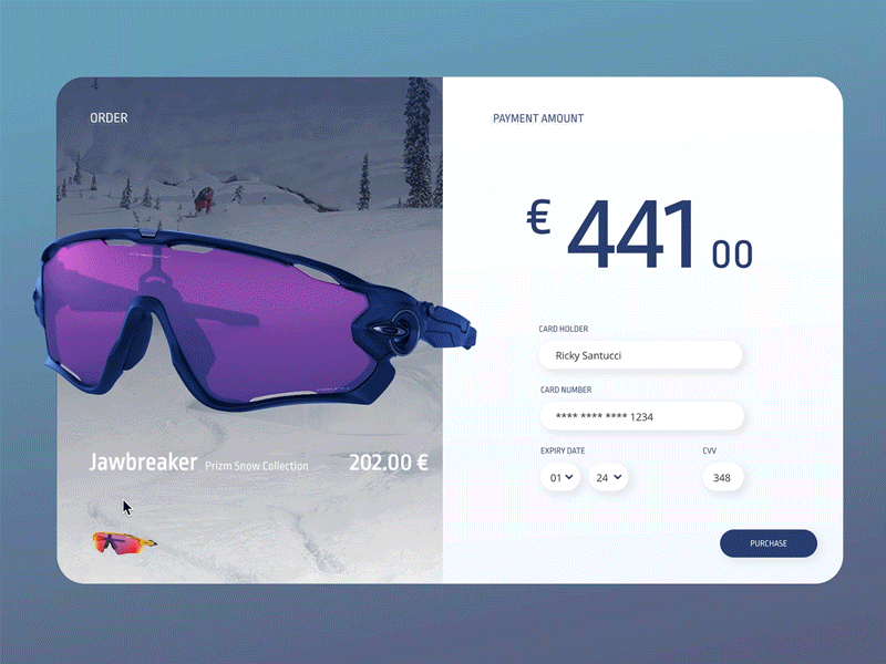 Daily UI #002 - Credit Card Checkout