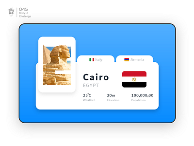 Card Info | Daily UI Challenge 045 100 day challenge card country design designs flags info ui uiux ux webdesign website