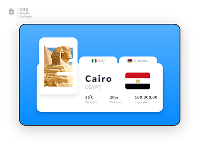 Card Info | Daily UI Challenge 045