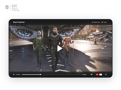 Video Player | Daily UI Challenge 057