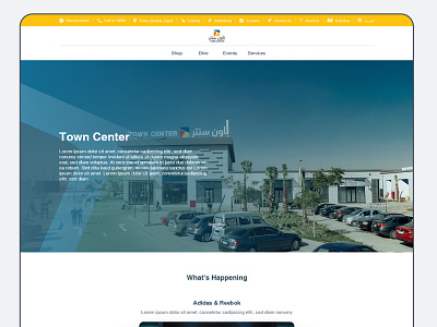 Website"Town Center" figma landing-page ui ux website
