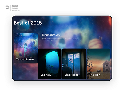 Best of 2015 | Daily UI Challenge 063