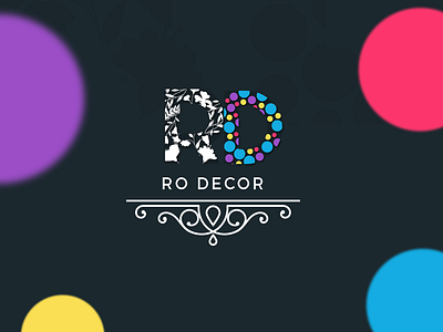 Ro Decor brand branding color design flat icon idantity identity logo vector