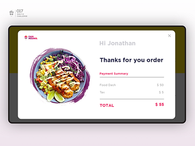 Email Receipt | Daily UI Challenge 017