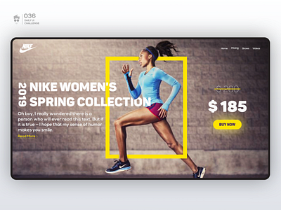 Special Offer | Daily UI Challenge 036 design faster flat nike order price special offer sport ui uidaily ux web website woman