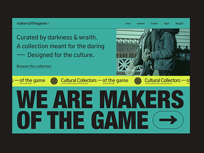 Makersofthegame - website typography ui ui design web design website