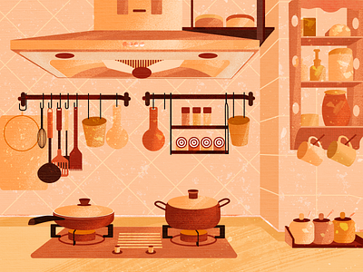 Warm Kitchen illustration