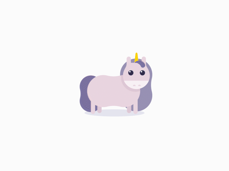 Bounding with unicorns after effect aftereffects animation bound cute design gif horse illustration jumping loop magical motion running unicorn