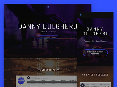 Danny Dulgheru Website danny dulgheru design designal dj dsgnl producer website wordpress