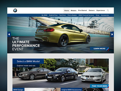 BMW Website Redesign bmw design redesign ui ux web website