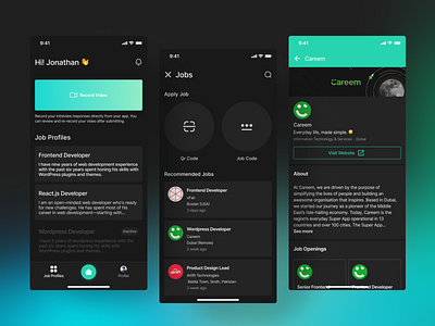 Design for Screening Test Application android application dark mode dashboard design figma interface ios mobile application simple clean interface software ui uiux ux web