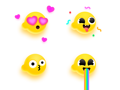 yellow cute expressions 2d character cute expression yellow