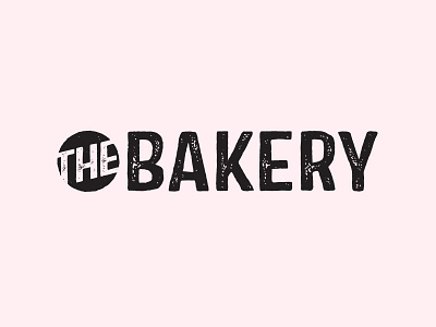 Popsugar The Bakery Logo branding distressed identity logo