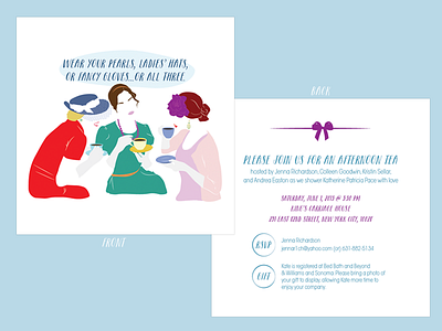 Bridal Shower Invite graphic design illustration invitation paper print