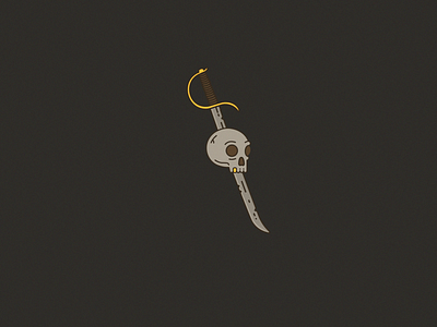 death by the sword death gold tooth pirate skull skull and sword sword