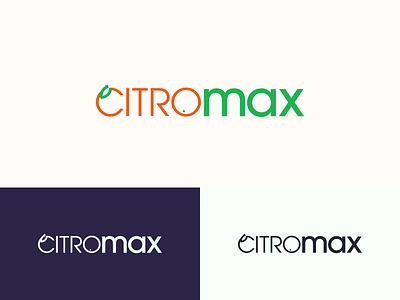 Citromax Fertilizer Logo branding design flat identity logo minimal typography