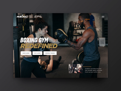 NUBOXX Fitness animation boxer boxing branding clean dc design fitness gym homepage landing page layout masculine modern prototype training ui urban web website