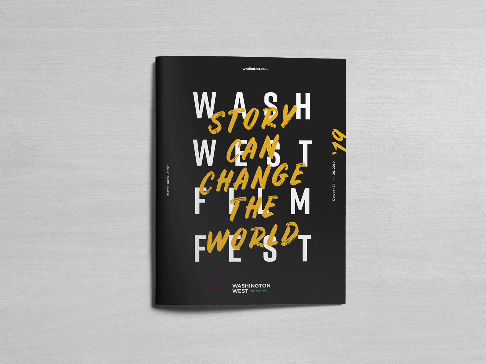 WWFF Film Program booklet branding cinema clean colorful festival film film festival minimal modern movie non profit print program typogaphy