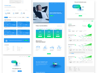 investment website business illusration investment money savings ui design uiux web design website