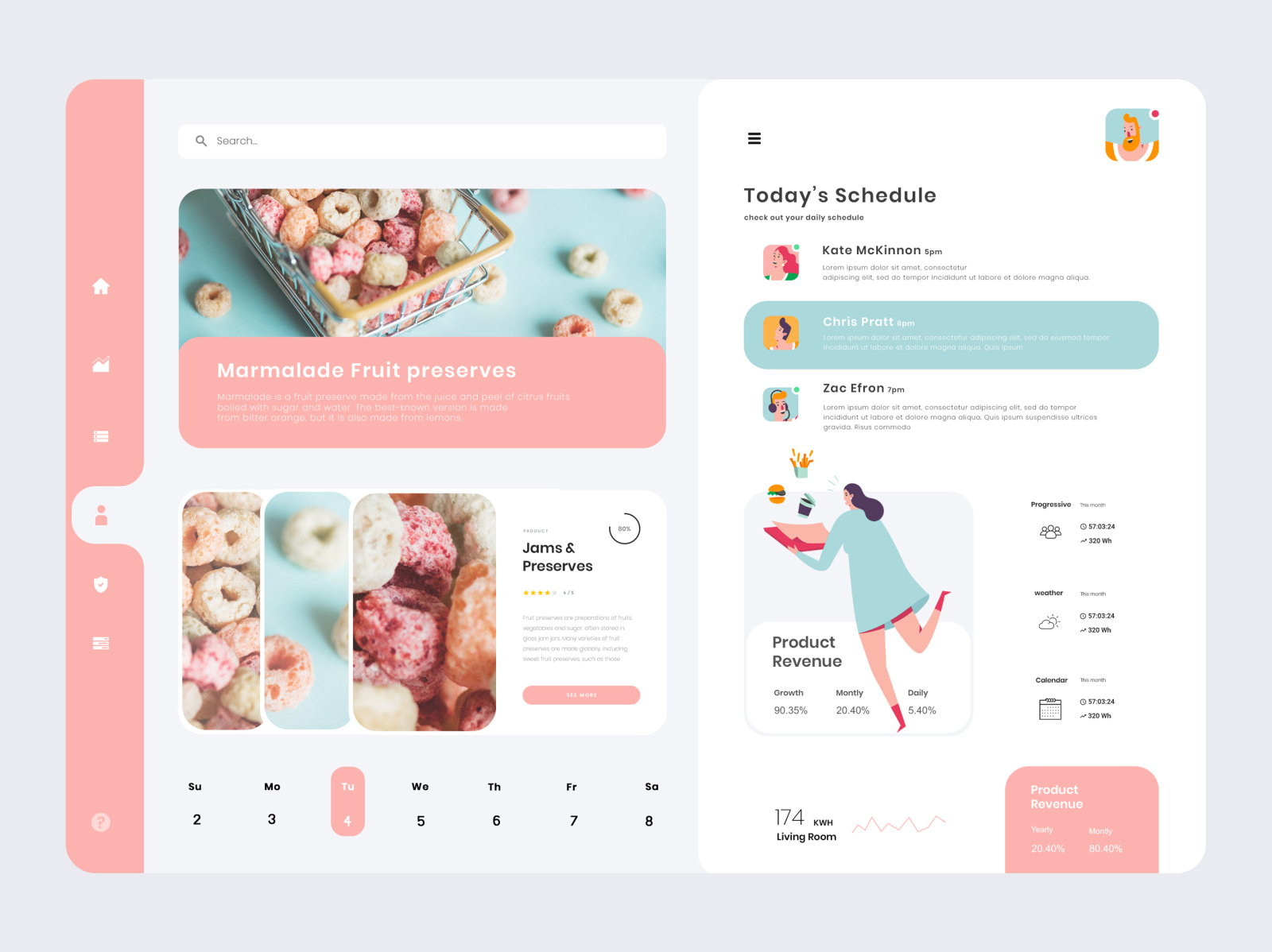 Food web page by tamo on Dribbble