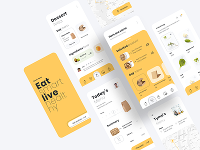 Vegetable Food Mobile Concept bay design food mobile app online shop typography ui ux vegetable