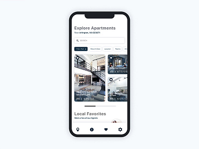 Apartment Rental Mobile Application Design apartments graphic design interface minimal mobile app rental ui uidaily uidesign