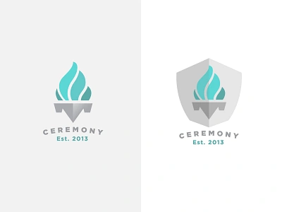 Ceremony Dribbble badge logo