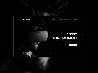 Oculus Website Redesign Concept branding design ui ui ux ui ux design uidesign ux web web design website