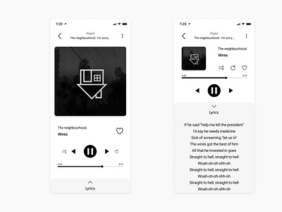 Daily ui #009 - Music player