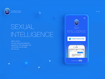 Si / Artificial Sex Intelligence ai design durex intellegence messenger si ui ux web