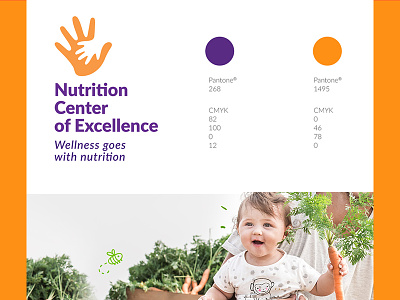 Nutrition Logo brand branding hands identity logo visual style guide web web browser branding