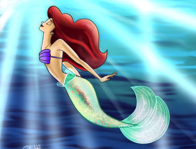 Arial !! branding creativity designs mermaid mermay