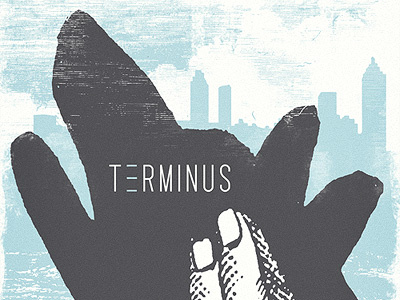 Terminus Poster atlanta distressed film poster