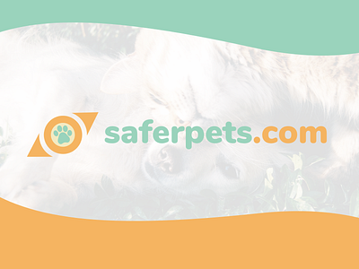 Safer Pets Logo Design abstract brand branding cat design dogs logo minimal modern pet