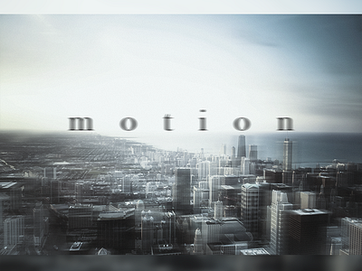 Motion city design modern motion motion art photo poster poster art retouching sea sky skyscraper