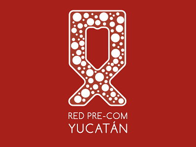 Red Pre-Com Yucatán design illustrator logo muav photoshop