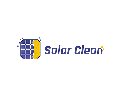 Solar Clean branding clean illustrator logo logotype solar solar panel sun