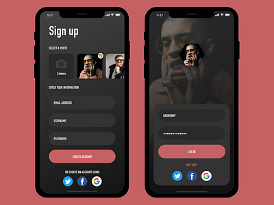 Sign Up clean design daily ui mobile design sign up ui ui design