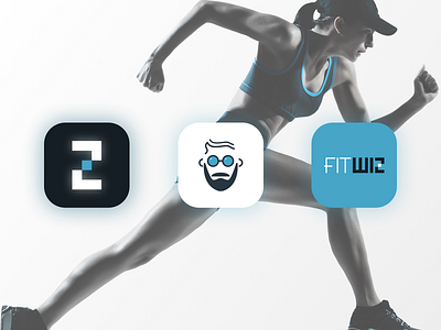 FitWiz App Icon app app icon challenge clean design daily ui fitness fitness app icon icon ilustration mobile design ui ui design