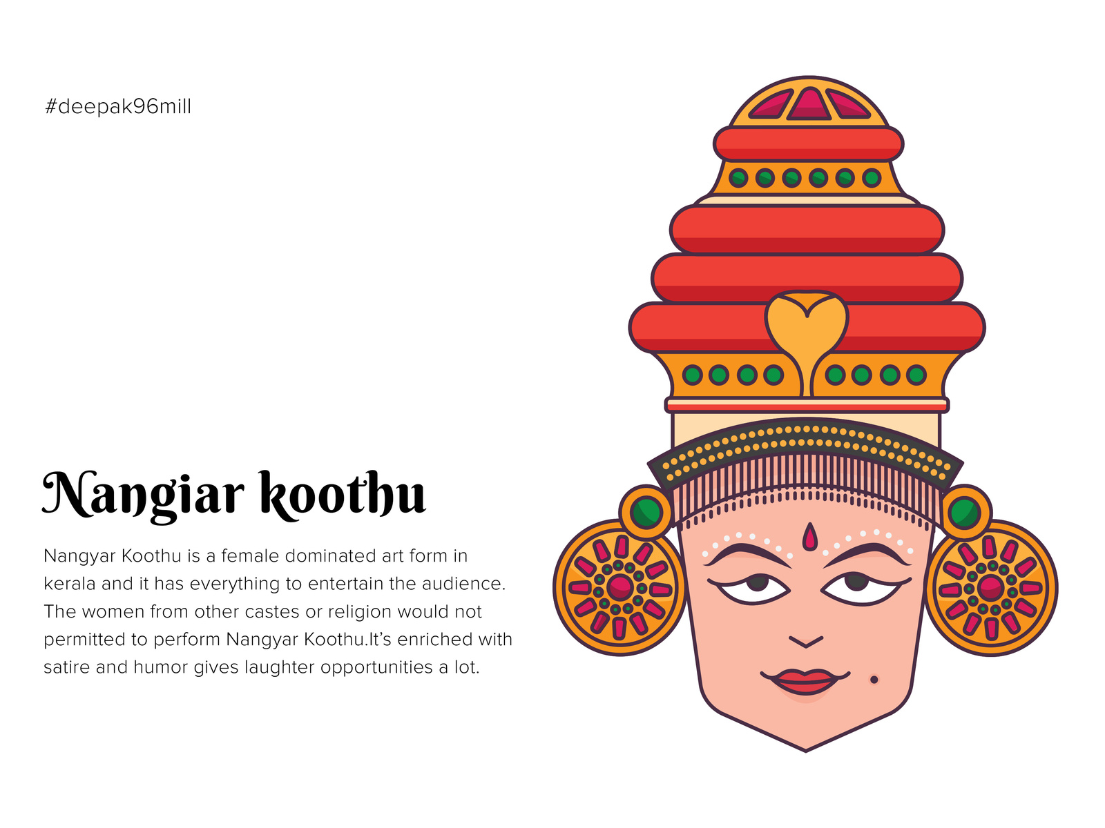 Nangiar Kootu_Art-form of Kerala by Deepak kumar on Dribbble