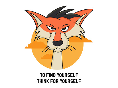 Wolf Channe blob brush cartoon deepak 96mill flat flat design illustraiton quote wacom wolf