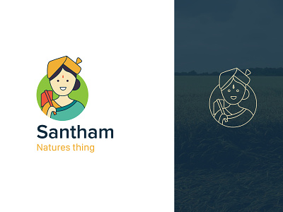 Sandham Logo_Brand Identity brand deepak 96mill farm fresh farm logo icon idenitity indian illustrator logo natural