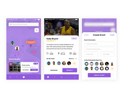 Flex (Rebranding) Basketball UI basketball card inspiration ios mobile ui ux