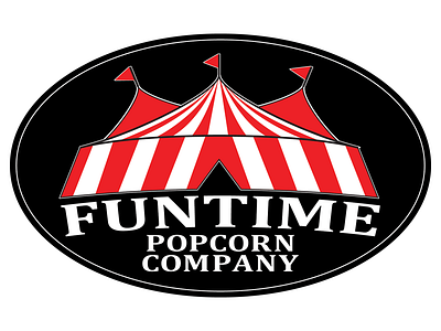 Funtime Logo branding food funtime graphic design identity illustration logo logo design popcorn