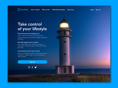 Challenge brief for OurPath's landing page design digitaldesign landingpage ui web