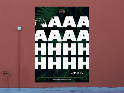Jurassic Park Poster design poster print typography